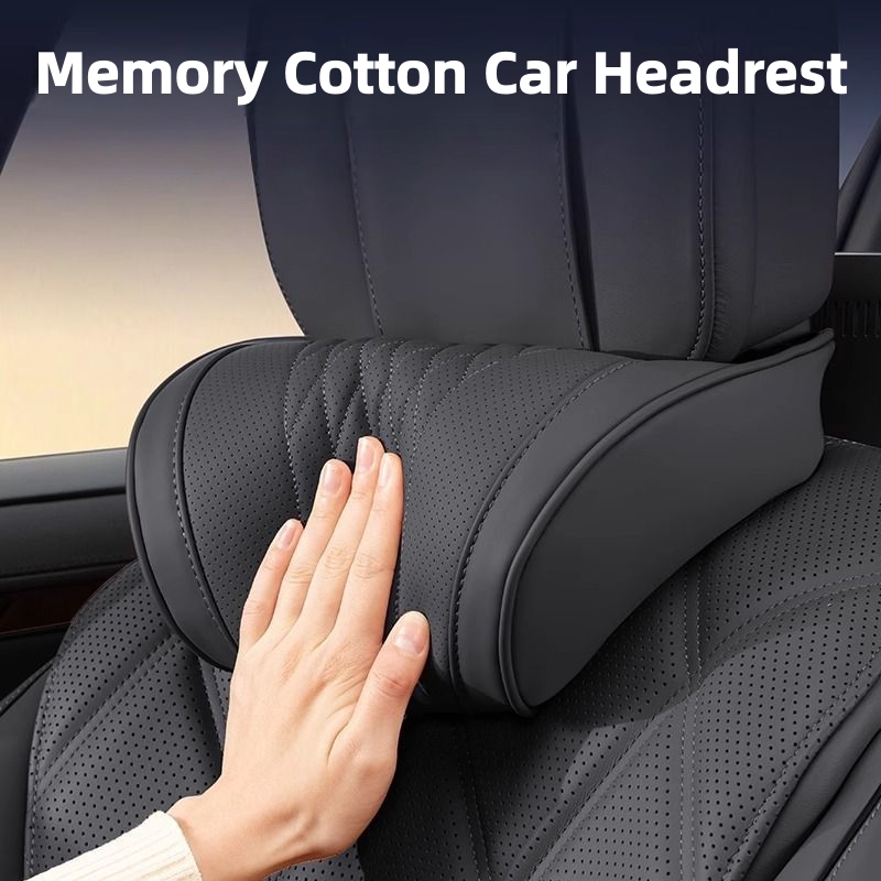 Memory Foam Car Neck Pillow Lumbar Support - Luxuriöses Auto-Kopfstützenkissen aus Memory-Schaum, mit einem