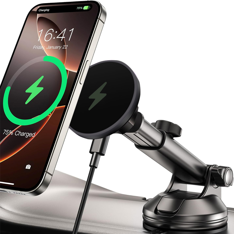 Wireless Car Charger Mount Fast Charging - UYUXIO 15 W Schnellladung Windschutzscheibe Armaturenbrett