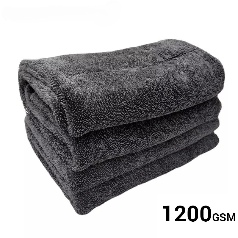 Microfiber Car Drying Towel Super Absorbent - 1200GSM Autowaschtuch Mikrofaser Doppelseitig Ultra Saugfähig