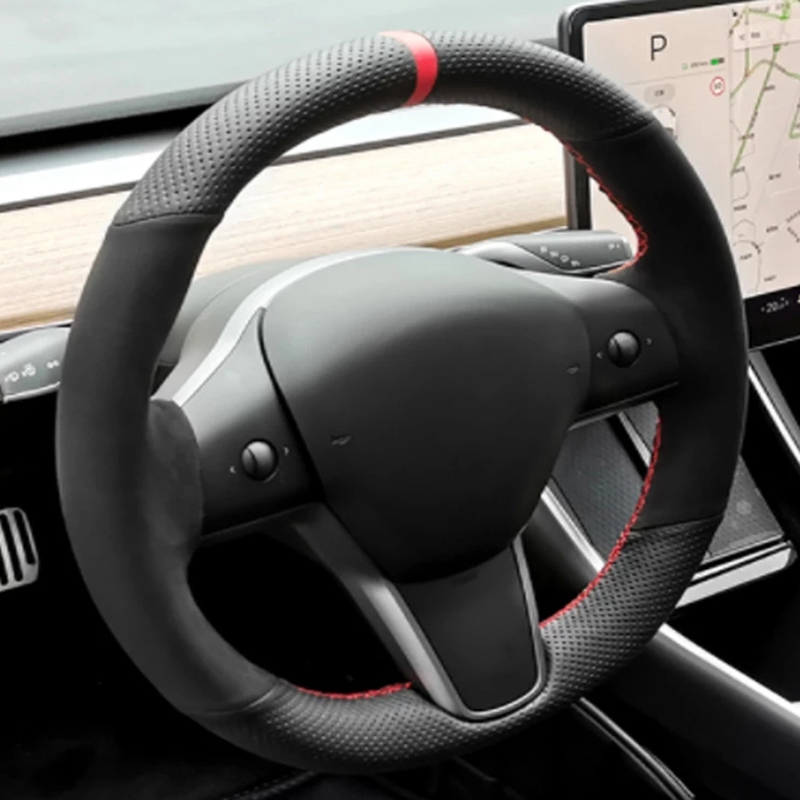 Handgenähte Anti-Rutsch-Carbon – Car Steering Wheel Cover Anti Slip Breathable Bewertung und Preis