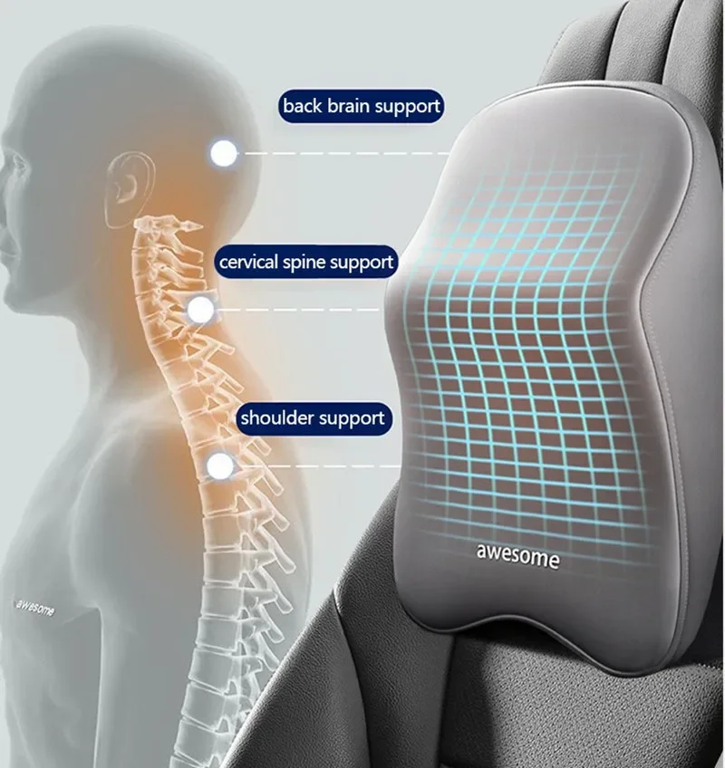 NEUE Auto Lenden Zurück Unters – Memory Foam Car Neck Pillow Lumbar Support Bewertung und Preis