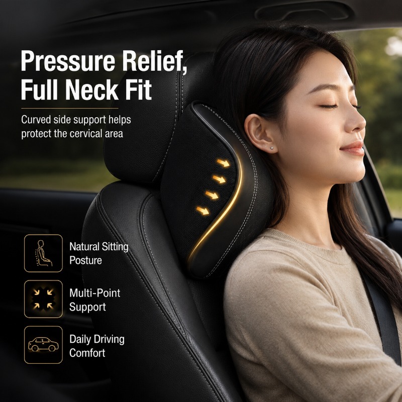 Memory-Schaum Auto-Nackenkisse – Memory Foam Car Neck Pillow Lumbar Support Bewertung und Preis