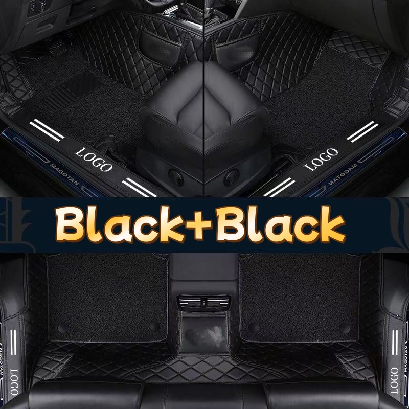 Luxuriöse PVC-Leder Vollflächi – Car Floor Mats Universal Waterproof Leather Bewertung und Preis