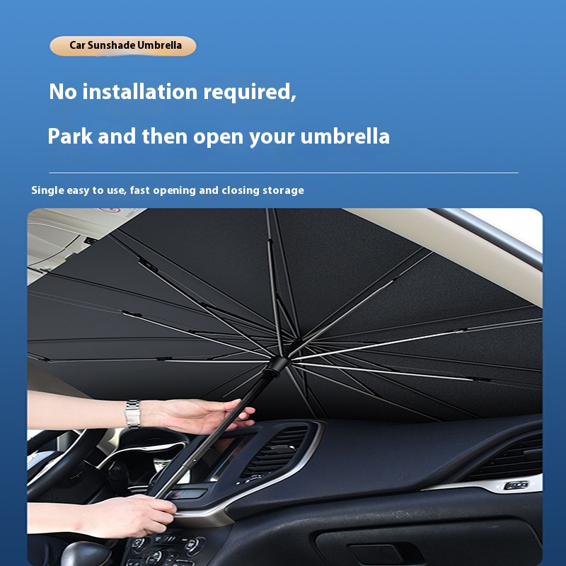 Auto Sonnenschirm Windschutzsc – Car Sunshade Windshield Umbrella Foldable Bewertung und Preis