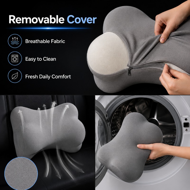 Universelles Auto-Kopfstützen- – Memory Foam Car Neck Pillow Lumbar Support Bewertung und Preis