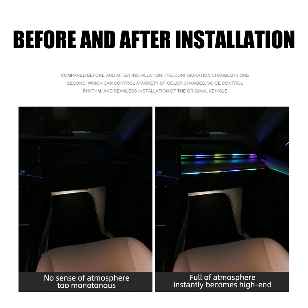 6/10 in 1 Auto Led Umgebungs L – Led Ambient Interior Car Lights App Control Bewertung und Preis