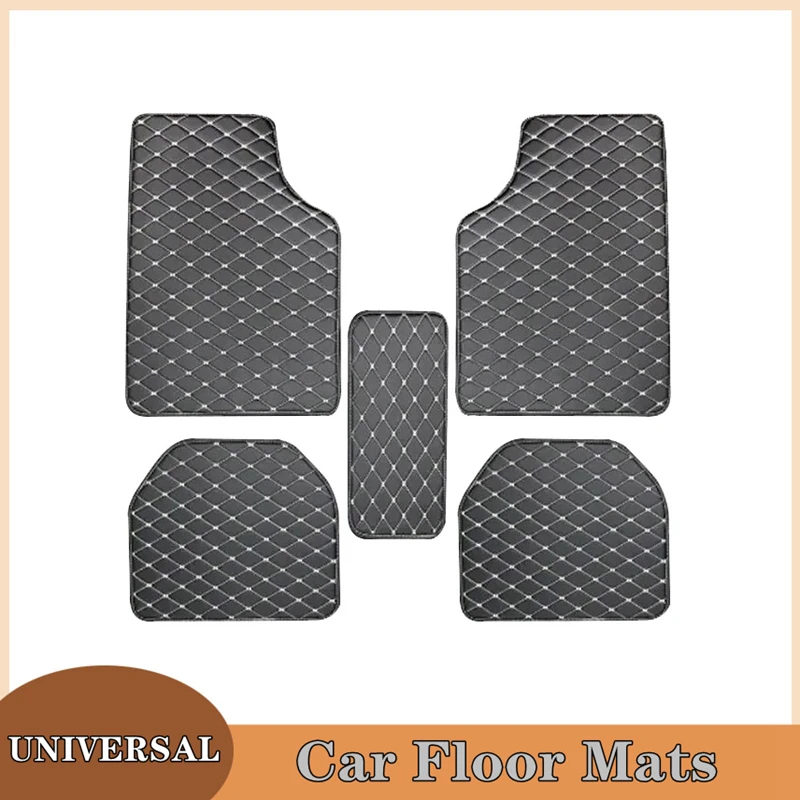 Auto Fußmatten 5Pcs Universal  – Car Floor Mats Universal Waterproof Leather Bewertung und Preis