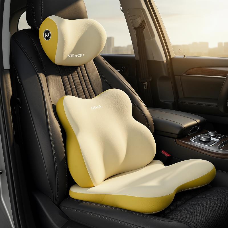 Auto-Sitzlendenstütze und Nack – Memory Foam Car Neck Pillow Lumbar Support Bewertung und Preis